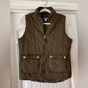 Blue Rain Puffed Vest (olive green)